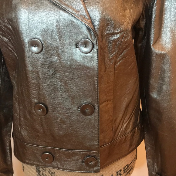 Spiegel Metallic Leather Jacket - Picture 3 of 5